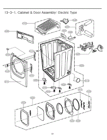 Section 3 parts for Lg Dryer DLEX3001R / ACREEUS from AppliancePartsPros.com