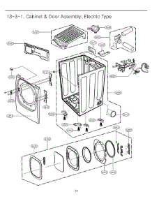 Section 3 parts for Lg Dryer DLEX3001P / APTEEUS from AppliancePartsPros.com