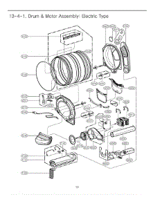 Section 4 parts for Lg Dryer DLEX2801W / ABWEEUS from AppliancePartsPros.com