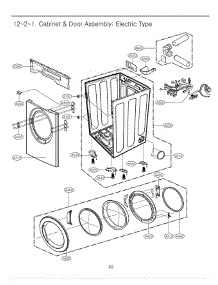 Section 2 parts for Lg Dryer DLE1310W / ABWEEUS from AppliancePartsPros.com