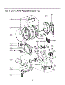 Section 3 parts for Lg Dryer DLE1310W / ABWEEUS from AppliancePartsPros.com