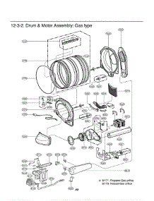 Section 3 parts for Lg Dryer DLG1320W / ABWEEUS from AppliancePartsPros.com