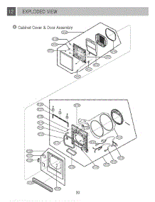 Section 2 parts for Lg Dryer DLEV833W / AOWEEUS from AppliancePartsPros.com