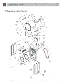 Section 4 parts for Lg Dryer DLEV833W / AOWEEUS from AppliancePartsPros.com