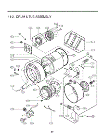 Section 2 parts for Lg Washer CW2079CWD / ABWEELC from AppliancePartsPros.com
