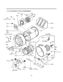 Section 2 parts for Lg Washer WM2432HW / ABWEEUS from AppliancePartsPros.com