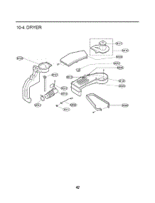 Section 4 parts for Lg Washer Dryer Combo WM3632HW / ABWEEUS from AppliancePartsPros.com