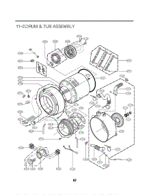 Section 2 parts for Lg Washer WM2487HRM / ACREEUS from AppliancePartsPros.com