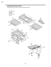 Section 3 parts for Lg Refrigerator LDN22735SB / AWBCLGZ from AppliancePartsPros.com