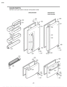 Section 4 parts for Lg Refrigerator LRBC22544SB / AWBCLGR from AppliancePartsPros.com