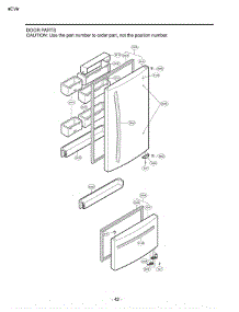 Section 4 parts for Lg Refrigerator LBC22520SW / ASWCLGG from AppliancePartsPros.com