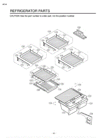 Section 3 parts for Lg Refrigerator LFC20760SW / ASWCLGY from AppliancePartsPros.com