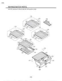 Section 3 parts for Lg Refrigerator LFC23760SW / ASWCLGA from AppliancePartsPros.com
