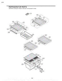 Section 3 parts for Lg Refrigerator 73954 / ABICSEA from AppliancePartsPros.com