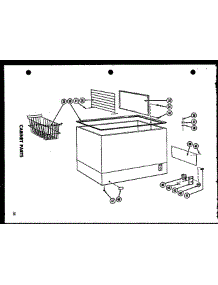Cabinet parts for Amana Freezer C11F from AppliancePartsPros.com