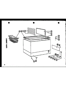 Cabinet parts for Amana Freezer C23F from AppliancePartsPros.com