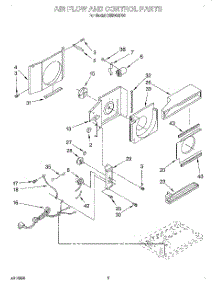 02 - Air Flow And Control parts for Roper Air Conditioner X05002F00 from AppliancePartsPros.com