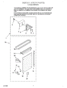 05 - Installation parts for Roper Air Conditioner X05002F00 from AppliancePartsPros.com