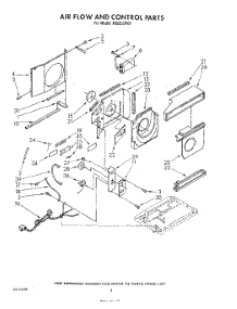 03 - Airflow And Control parts for Roper Air Conditioner X05002W01 from AppliancePartsPros.com