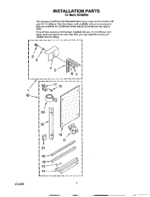 05 - Installation parts for Roper Air Conditioner X07002F00 from AppliancePartsPros.com
