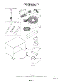 05 - Lit / Optional parts for Roper Air Conditioner X05002W00 from AppliancePartsPros.com