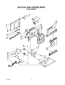03 - Airflow And Control parts for Roper Air Conditioner X05002X01 from AppliancePartsPros.com