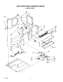 03 - Air Flow And Control parts for Roper Air Conditioner X10002V1 from AppliancePartsPros.com