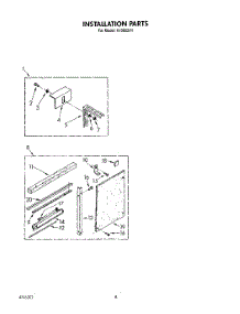 06 - Installation parts for Roper Air Conditioner X10002V1 from AppliancePartsPros.com