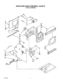 03 - Air Flow And Control parts for Roper Air Conditioner X05002X02 from AppliancePartsPros.com
