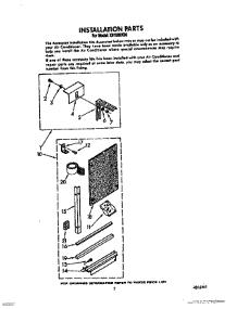 05 - Installation parts for Roper Air Conditioner X07002X00 from AppliancePartsPros.com