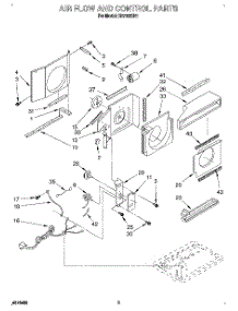 02 - Air Flow And Control parts for Roper Air Conditioner X07002X01 from AppliancePartsPros.com