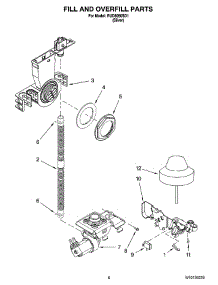 06 - Fill And Overfill Parts parts for Roper Dishwasher RUD8050SD1 from AppliancePartsPros.com
