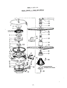 05 - Motor, Heater And Spray Arm parts for Roper Dishwasher 8575L30 from AppliancePartsPros.com