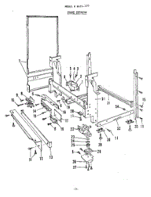 07 - Frame parts for Roper Dishwasher 8575L30 from AppliancePartsPros.com