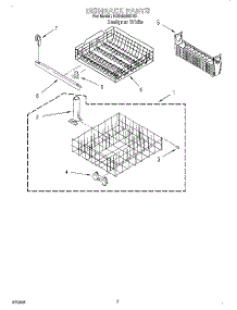 06 - Dishrack parts for Roper Dishwasher RUD4300DQ3 from AppliancePartsPros.com
