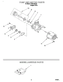 05 - Pump And Motor, Miscellaneous parts for Roper Dishwasher RUD5750DQ0 from AppliancePartsPros.com