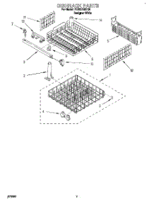 06 - Dishrack parts for Roper Dishwasher RUD5750DQ0 from AppliancePartsPros.com