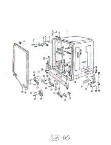 04 - Tub parts for Roper Dishwasher 8595W00 from AppliancePartsPros.com