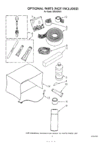 05 - Lit / Optional parts for Roper Air Conditioner X05002W01 from AppliancePartsPros.com