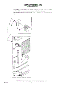 06 - Installation parts for Roper Air Conditioner X05002W01 from AppliancePartsPros.com