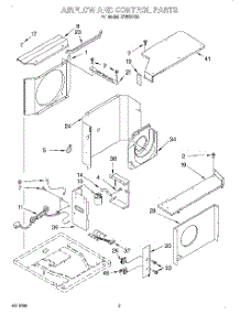 02 - Airflow And Control parts for Roper Air Conditioner X18004G0 from AppliancePartsPros.com