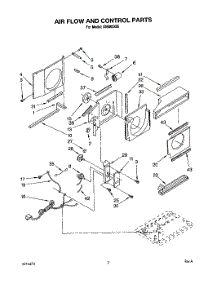 02 - Air Flow And Control parts for Roper Air Conditioner X05002X05 from AppliancePartsPros.com
