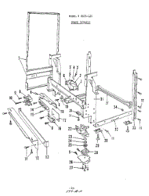 07 - Frame parts for Roper Dishwasher 8505L20 from AppliancePartsPros.com