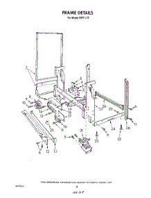 07 - Frame , Literature parts for Roper Dishwasher 8587L10 from AppliancePartsPros.com