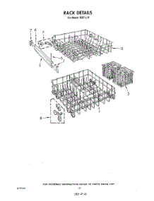 08 - Rack parts for Roper Dishwasher 8587L10 from AppliancePartsPros.com