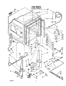 02 - Tub, Lit / Optional parts for Roper Dishwasher WU3006V2 from AppliancePartsPros.com