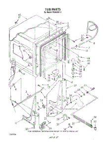 02 - Tub , Literature And Optional parts for Roper Dishwasher WU6850V0 from AppliancePartsPros.com