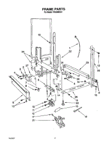 04 - Frame, Lit / Optional parts for Roper Dishwasher WU0800XX1 from AppliancePartsPros.com