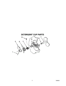 06 - Detergent Cup parts for Roper Dishwasher WU0800XX1 from AppliancePartsPros.com
