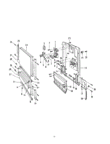 03 - Door parts for Roper Dishwasher 8515L00 from AppliancePartsPros.com